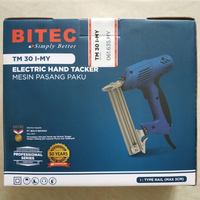 

Mesin Paku Tembak Listrik Elektrik Air Nailer Tacker Bitec TM30 TM 30