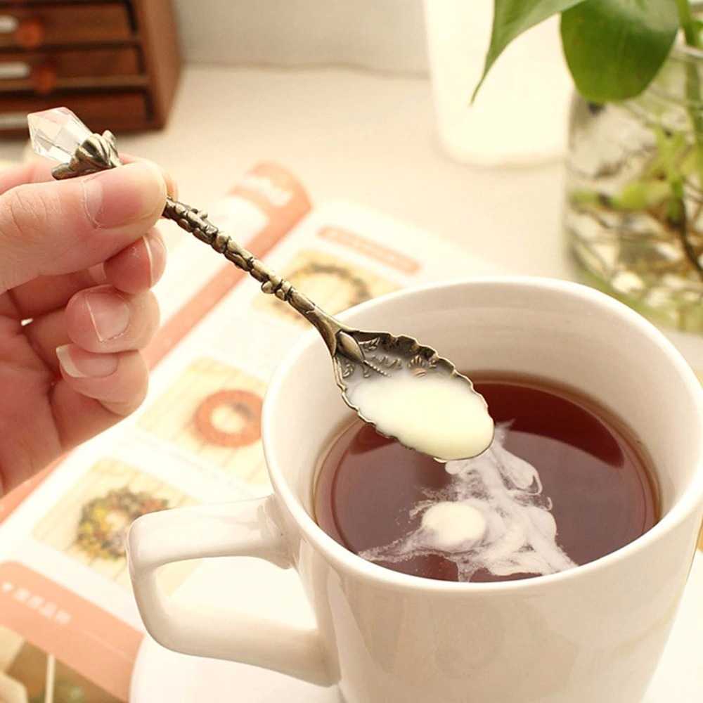 TD - PR1 JYC Set Sendok Garpu Teh Vintage Teaspoon Fork Royal Style - LTA057