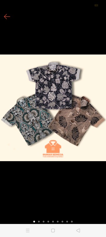 Couple Kemeja Batik Anak Dan Ayah By Rumah Kemeja