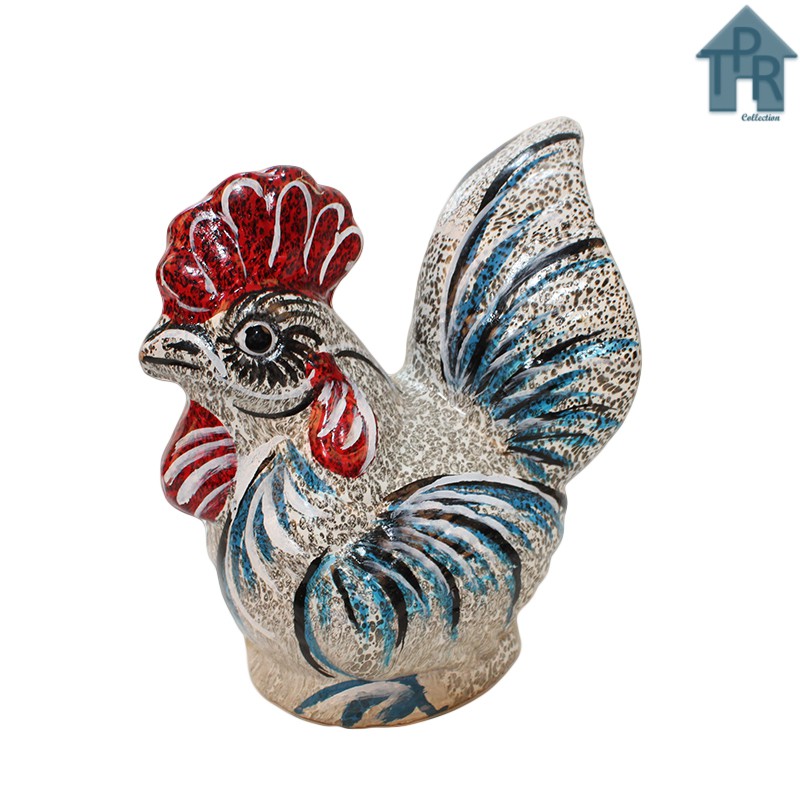 Celengan Ayam Tradisional Motif Burik T22 - SS + packing kayu