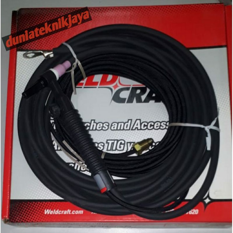 Tig torch stang las argon Weldcraft WP-9V-25-2 USA TIG Original