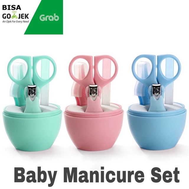 Baby manicure Baby nail clipper alat pemotong Kuku bayi 4 in 1 set V2636