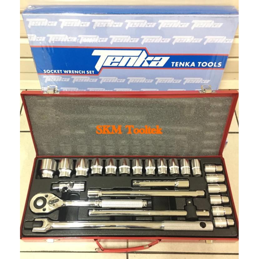 Kunci Shock / Kunci Socket Set 10-32Mm/Socket Set Sd 1/2" 6Pt Tenka