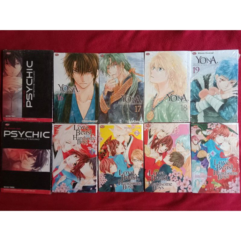 KOMIK MURAH 5.000 Psychic Detective Yakumo, Yona, Love Beast and Handsome Boys, dll 12.12