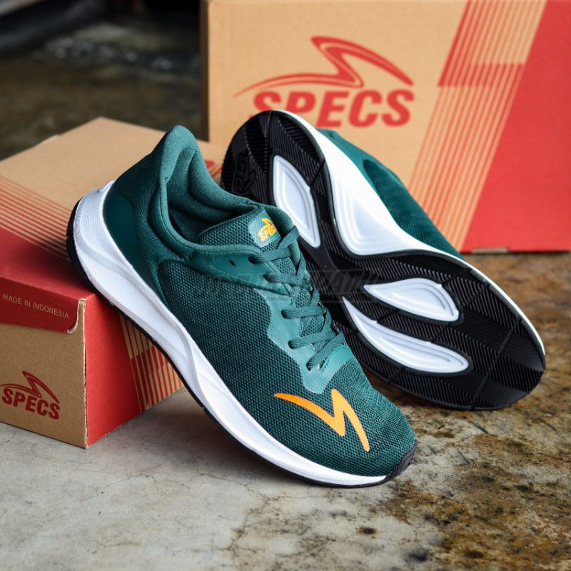 Specs Sepatu Running Rushfree - Botanical Garden/Orange Clown/Fish White