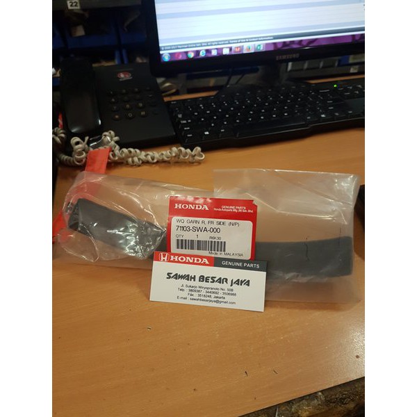 TERMURAH -  List Garnish Spoiler Samping Bumper Depan Honda CRV 2007 2008 2009 2010 2011 2012