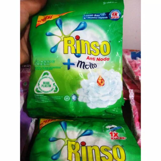 Rinso molto detergen bubuk renteng isi 6