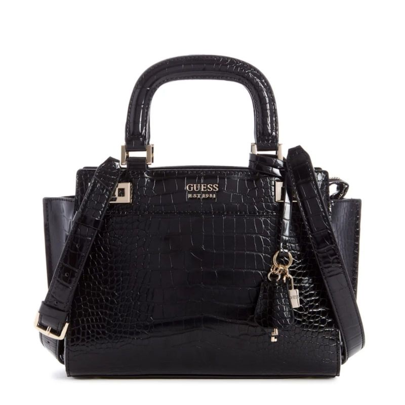 GUESSS katey croc print handbag