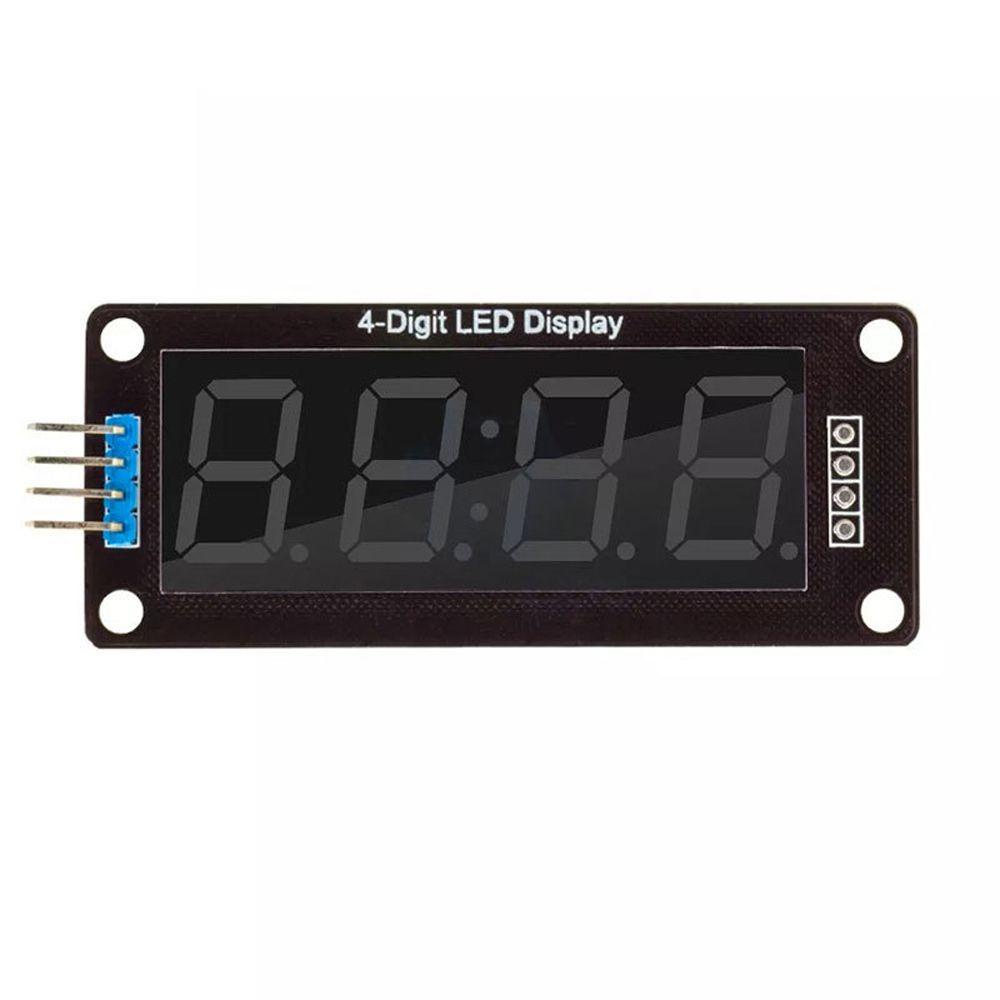 Papan Modul LED AUGUSTINA Merah Modul Jam 4 Digit 0.56 Inch Modul Display Desimal 7segmen Modul Display Jam Tabung Display Modul LED 4 Digit