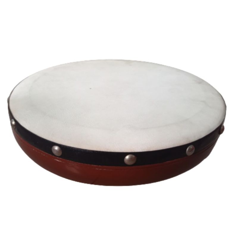 TERMURAH! REBANA QOSIDAH NO. 5 DIAMETER 26 CM BAHAN KULIT KAMBING DAN KAYU MAHONI - ALAT MUSIK PUKUL