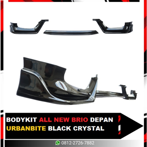 BODYKIT BUMPER DEPAN ALL NEW BRIO DEPAN URBANITE BLACK CRYSTAL