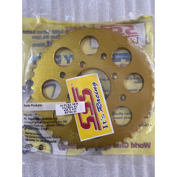 gear sss 428 gold satria 2tak