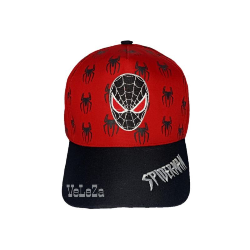 Topi anak karakter spiderman bordir topi anak laki-laki topi karakter - Topi anak