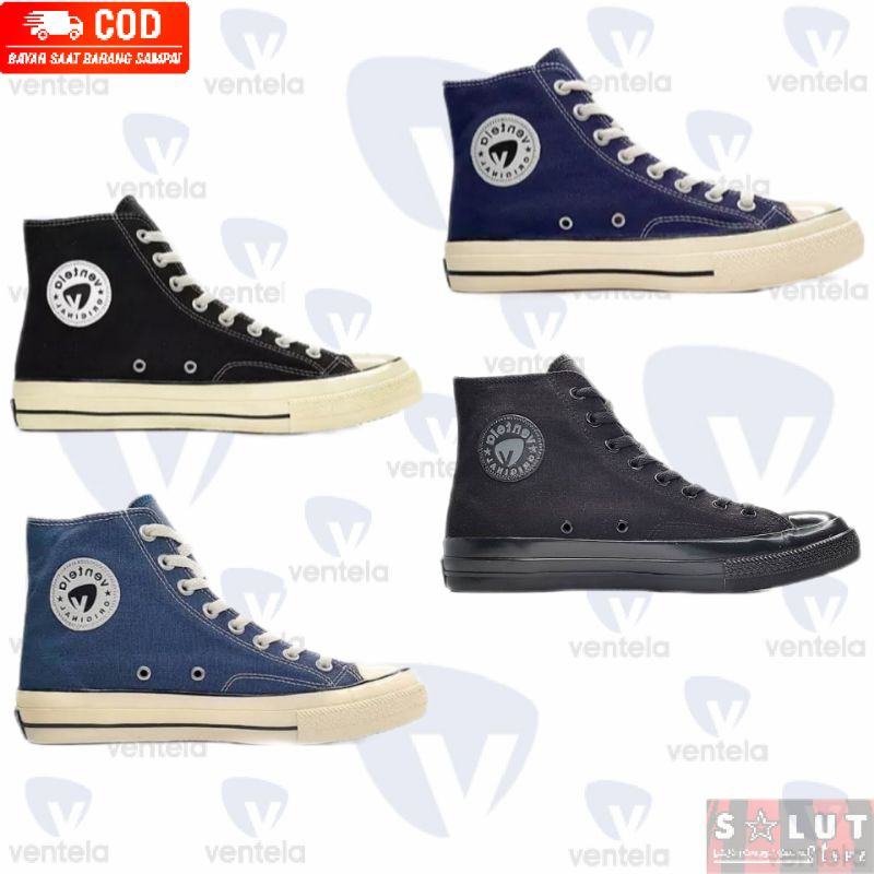 OBRAL Ventela Back To 70s (BTS) High (Black Natural, All Black, Navy, Blue)