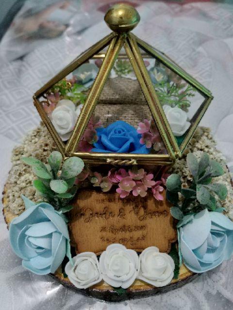 Tempat Cincin /terarrium Ringbox /ringbearer/ Tempat Maskawin/tempat Cincin Rustic /terarrium Rustic