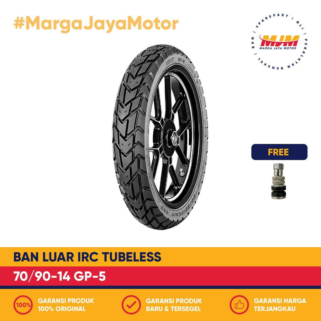 Ban Luar IRC GP-5 70/90-14 Tubeless Free Pentil