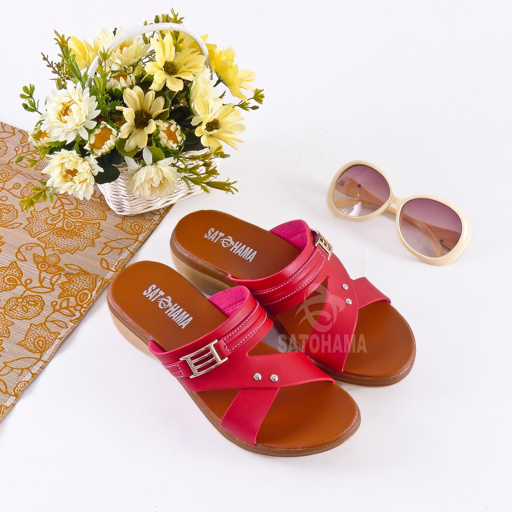 Satohama Sandal Wanita Wedges MK - 09 Sandal Murah Sandal keren Sandal Terbaru