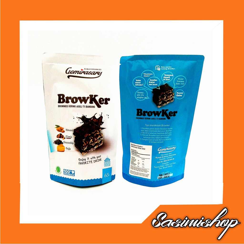 

Cemilan Brownis Kering / Browker Brownies Kering Bandung