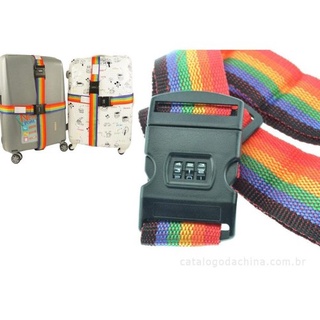 Image of thu nhỏ Travel Rainbow Luggage Lock Code Suitcase Belt - Tali Koper Kunci Password Kode #0