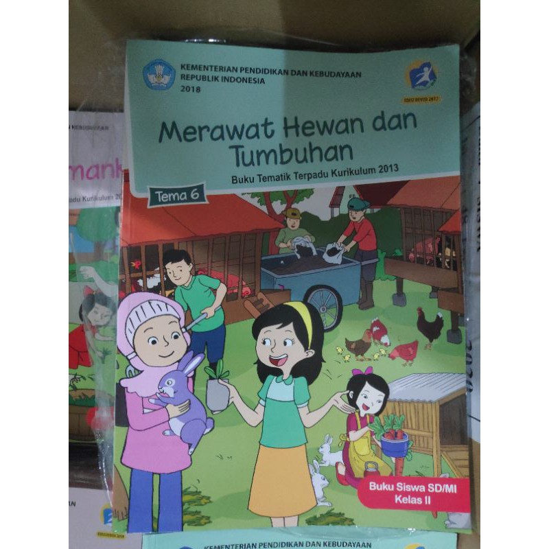 Buku Tematik Sd Kelas 2 Tema 6 Merawat Hewan Dan Tumbuhan Shopee Indonesia