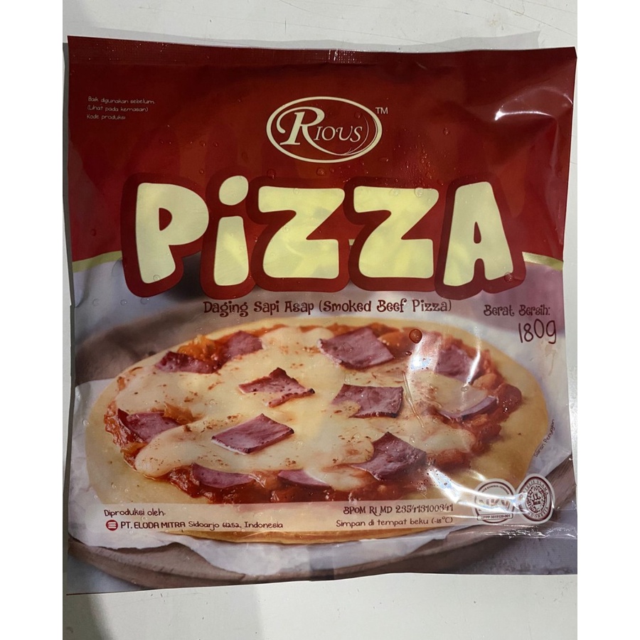 

Rious Pizza Smoked Beef /Pizza Daging Asap - FROZEN FOOD