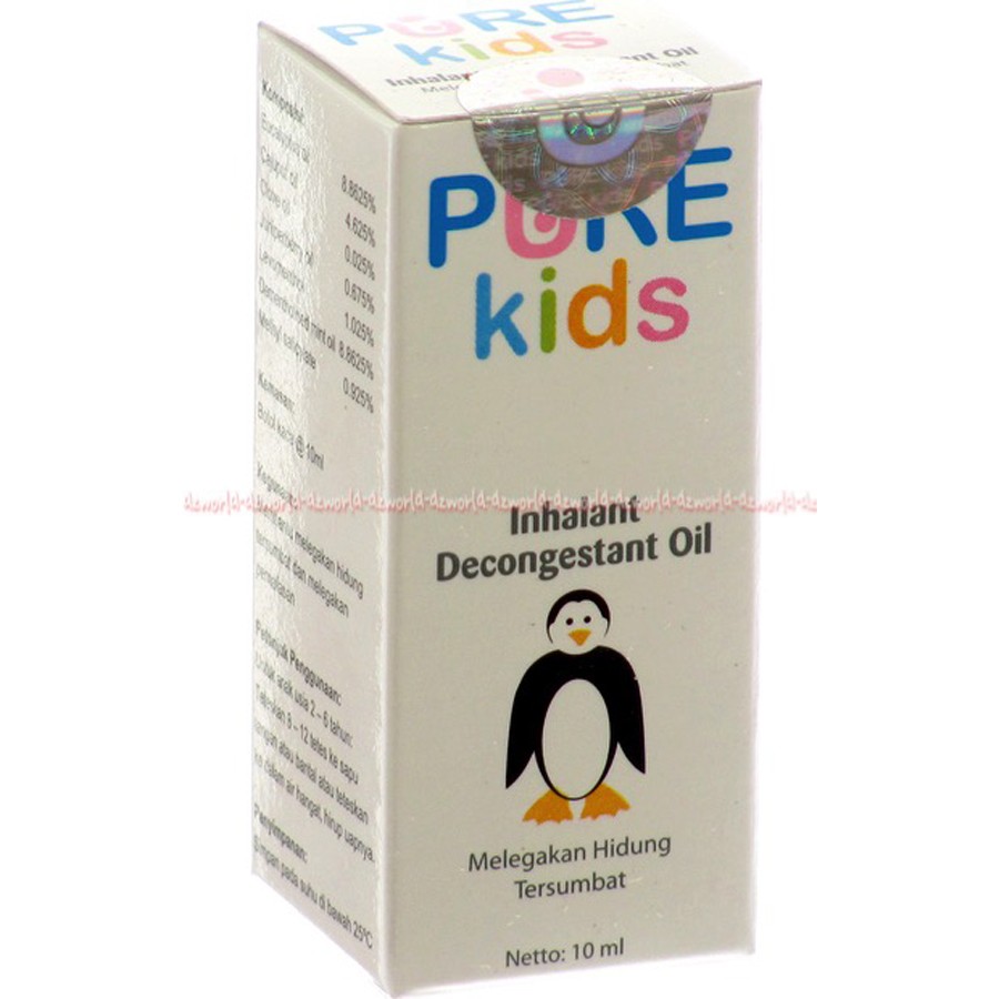 Pure Kids 10ml Inhalant Decongestant Oil Obat hidung mampet anak Purekids Pure Kid