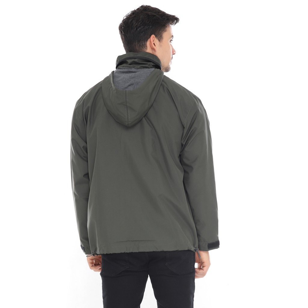 Kent Jaket Pria Outdoor Parka Cougle Original Hijau Army