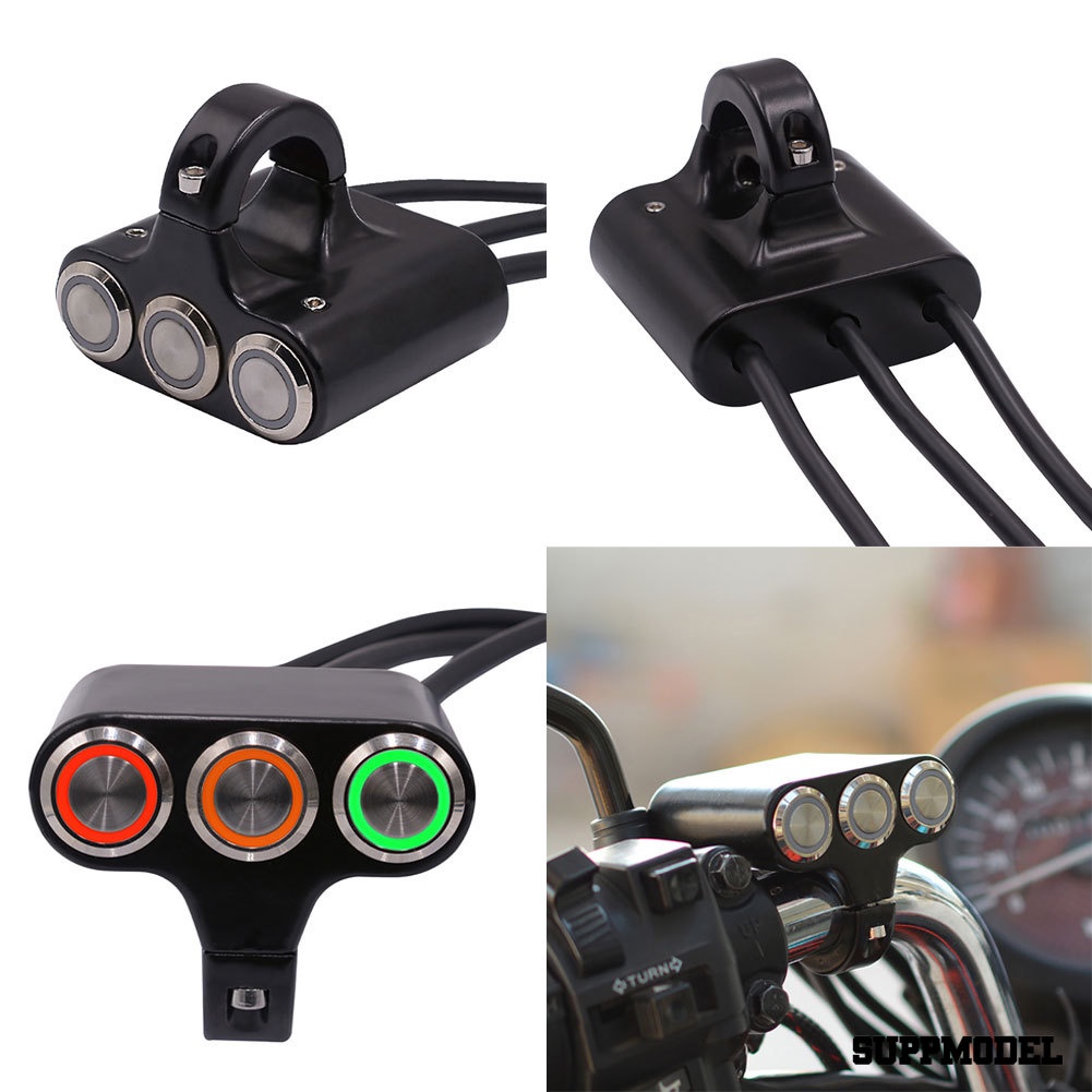 Spm Switch Lampu Kabut Headlightrem Dengan Indikator Untuk Handlebar Motor Atv Skuter