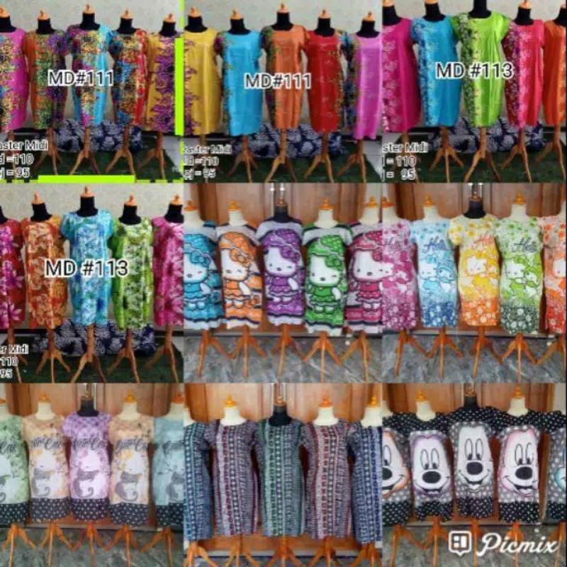 Daster midi jumbo bisa ecer termurah // grosir dater // daster murah