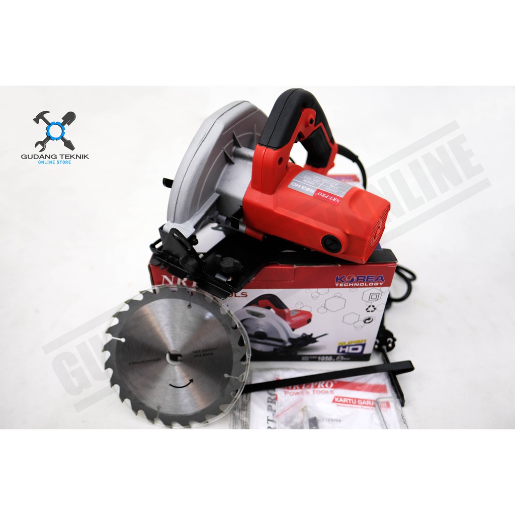 Circular Saw 7&quot; NRT 583HD / Mesin Gergaji Potong Kayu Circle 7 Inch NRT 583 NRT PRO