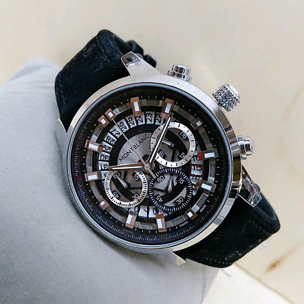 Jam Tangan Montblanc Super Chrono Strap Leather Kulit hargajam