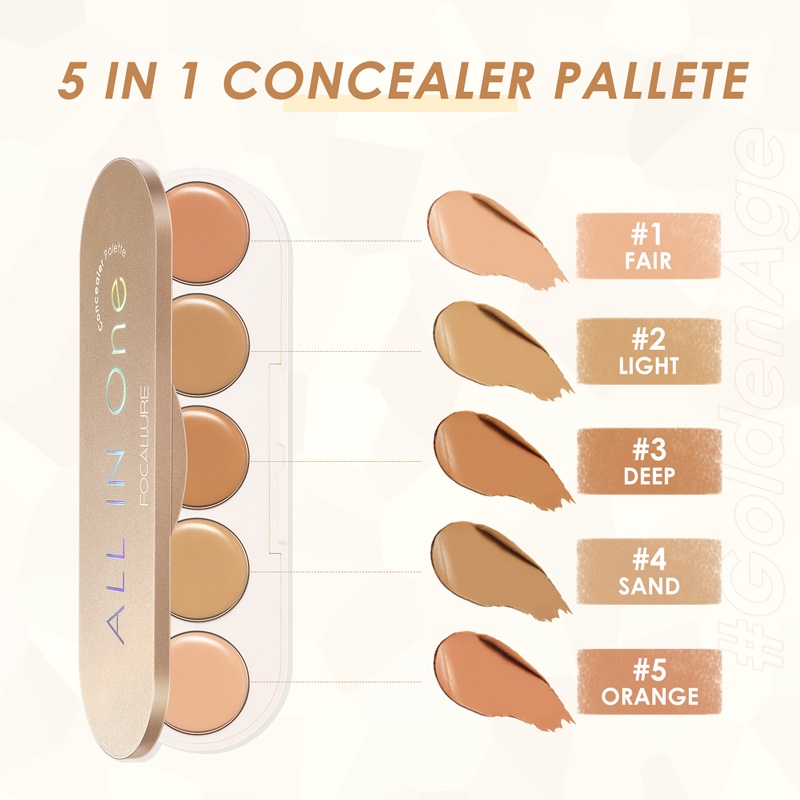 (READY &amp; ORI) Focallure All-in-one Concealer Palette FA299 FA 299 waterproof tahan lama viral