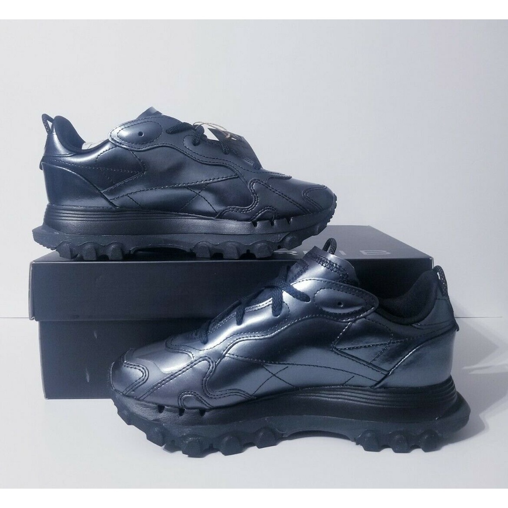 Reebok Womens Classic Leather x Cardi B "Core Black/Core Black/Dark Silver" Original BNIBWT