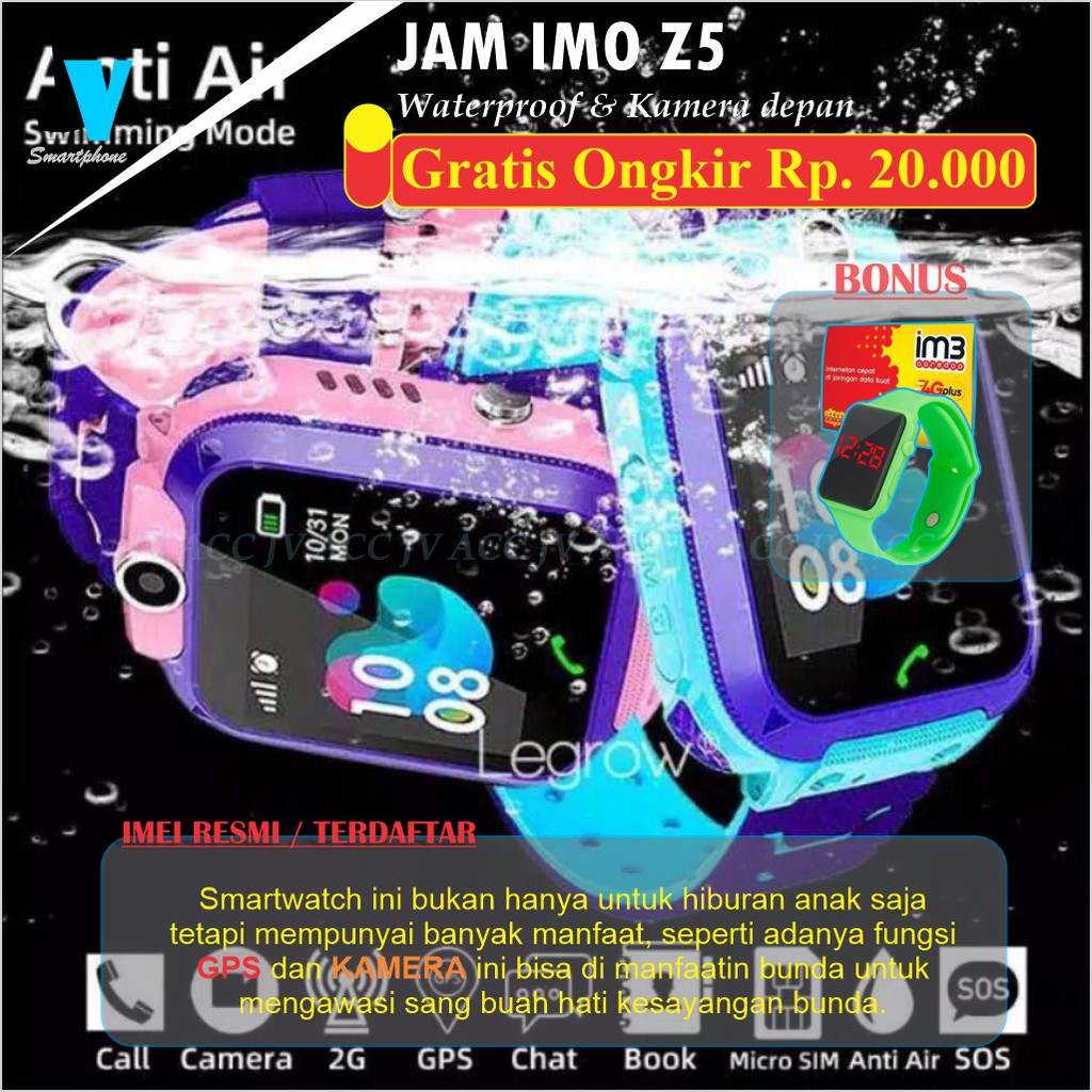 [Anti Air] Jam Imo Immo Aimo Anti Air Smartwatch q12 Bisa