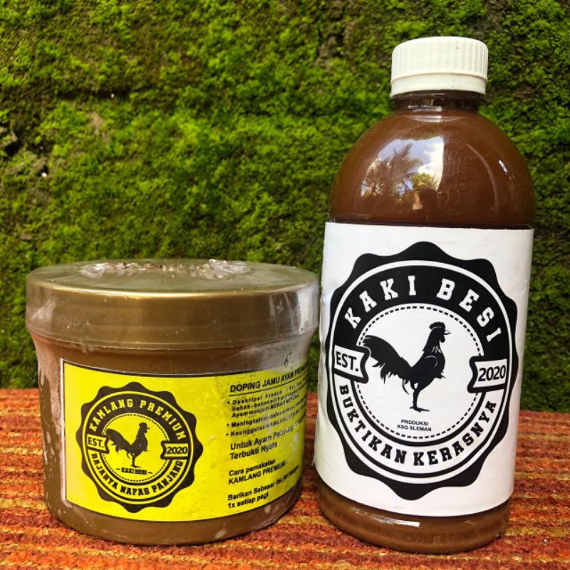 PAKET MURAH DOPING JAMU RAWATAN AYAM JAGO ADUAN KAKI BESI 500 MG & KAMLANG PREMIUM 600GR TERBUKTI