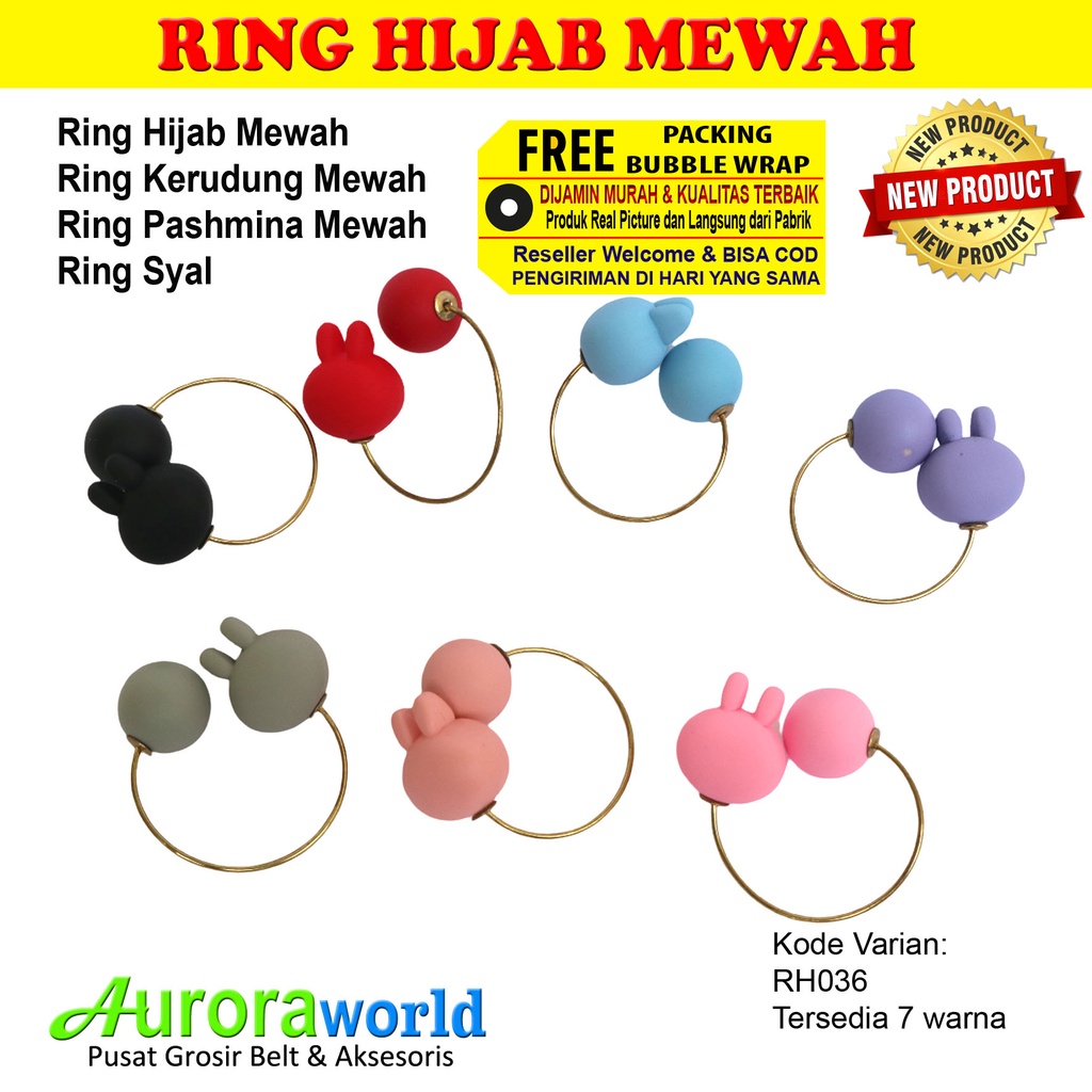 AURORAWORLD Ring kerudung ring hijab ring syal ring jilbab Terbaru bisa COD