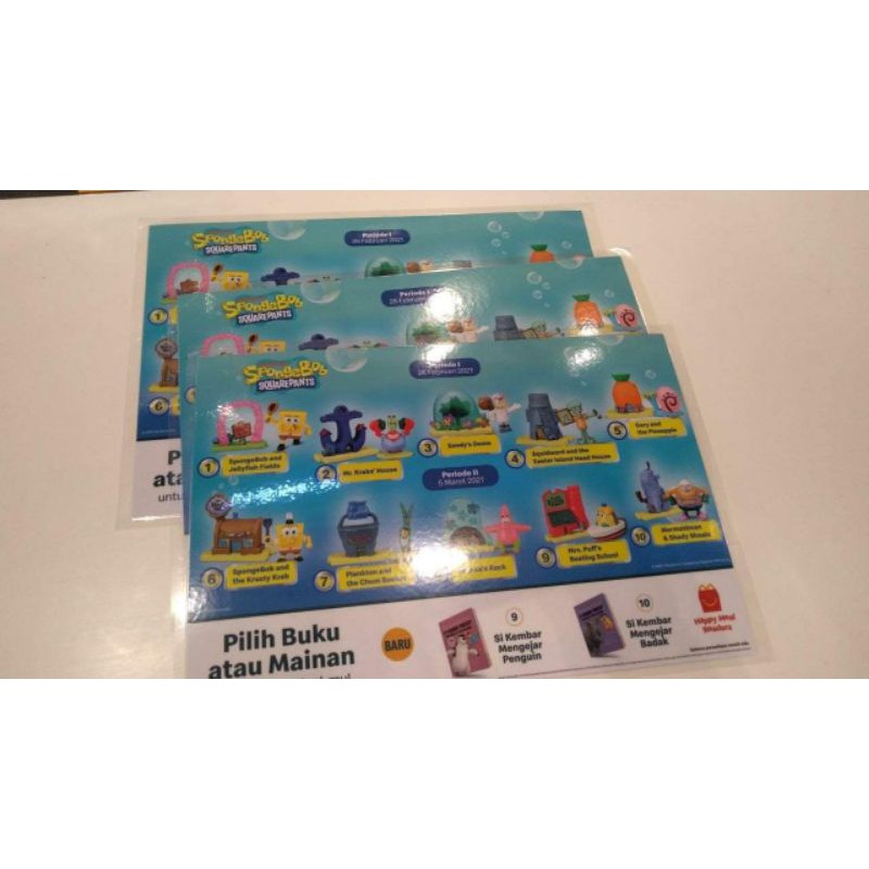 happy meal spongebob squarepants 2021 full set