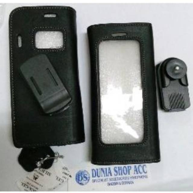 Sarung Pinggang PDA Nokia E90 Communicator Model Back klip Kulit Asli