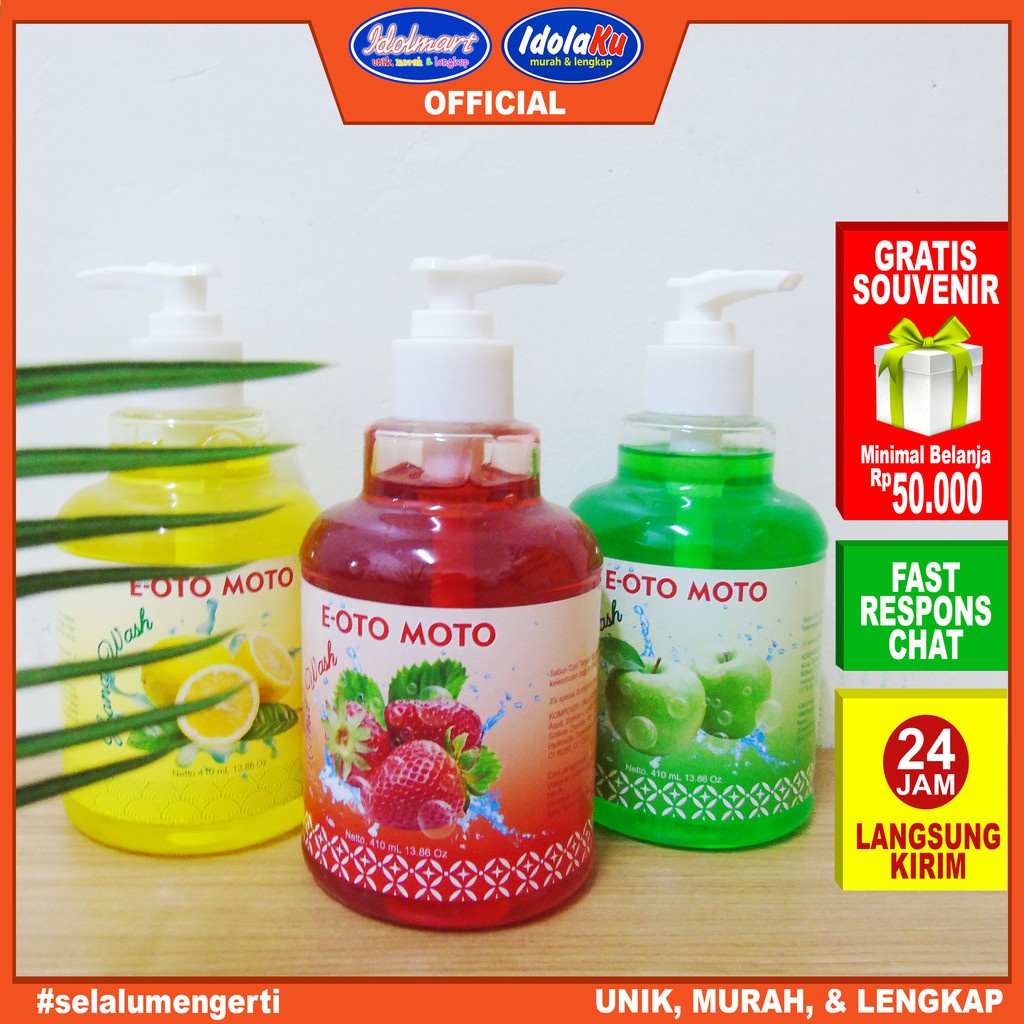 IDOLAKU Sabun Cuci Tangan / Hand Soap E Oto Moto 410ml Sabu Cuci Tangan