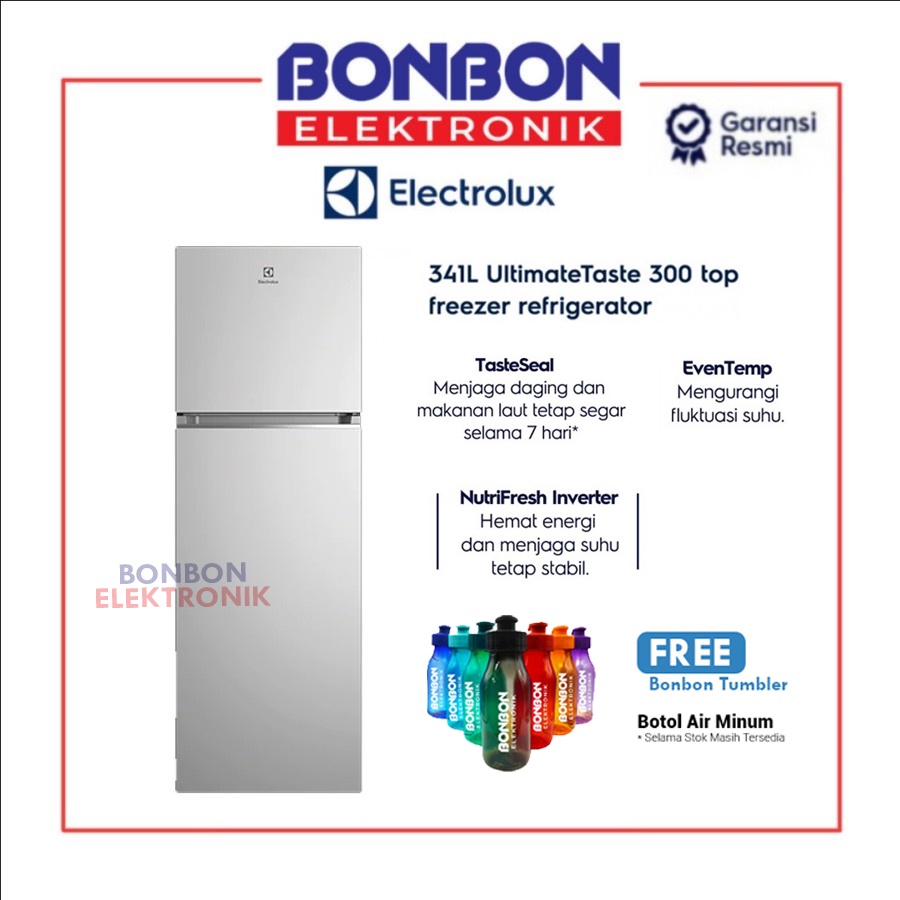 Electrolux Kulkas 2 Pintu ETB3700K-A / ETB 3700K-A / ETB 3700 K-A