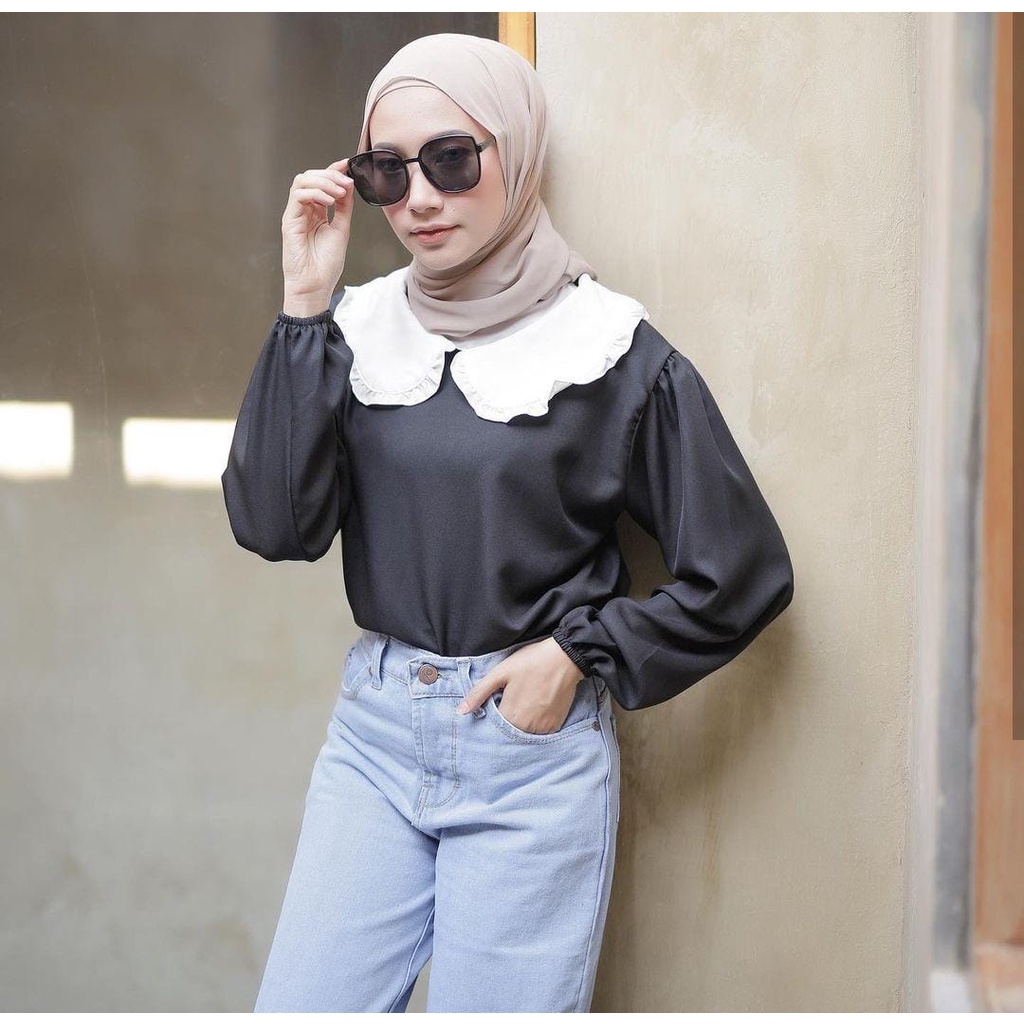 THANIA BLOUSE BAHAN SHAKILA 100%ORIGINAL PREMIUM