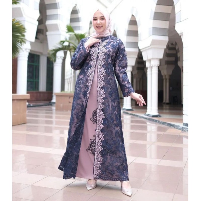 Gamis Pesta Brokat Corneli Adisha BR