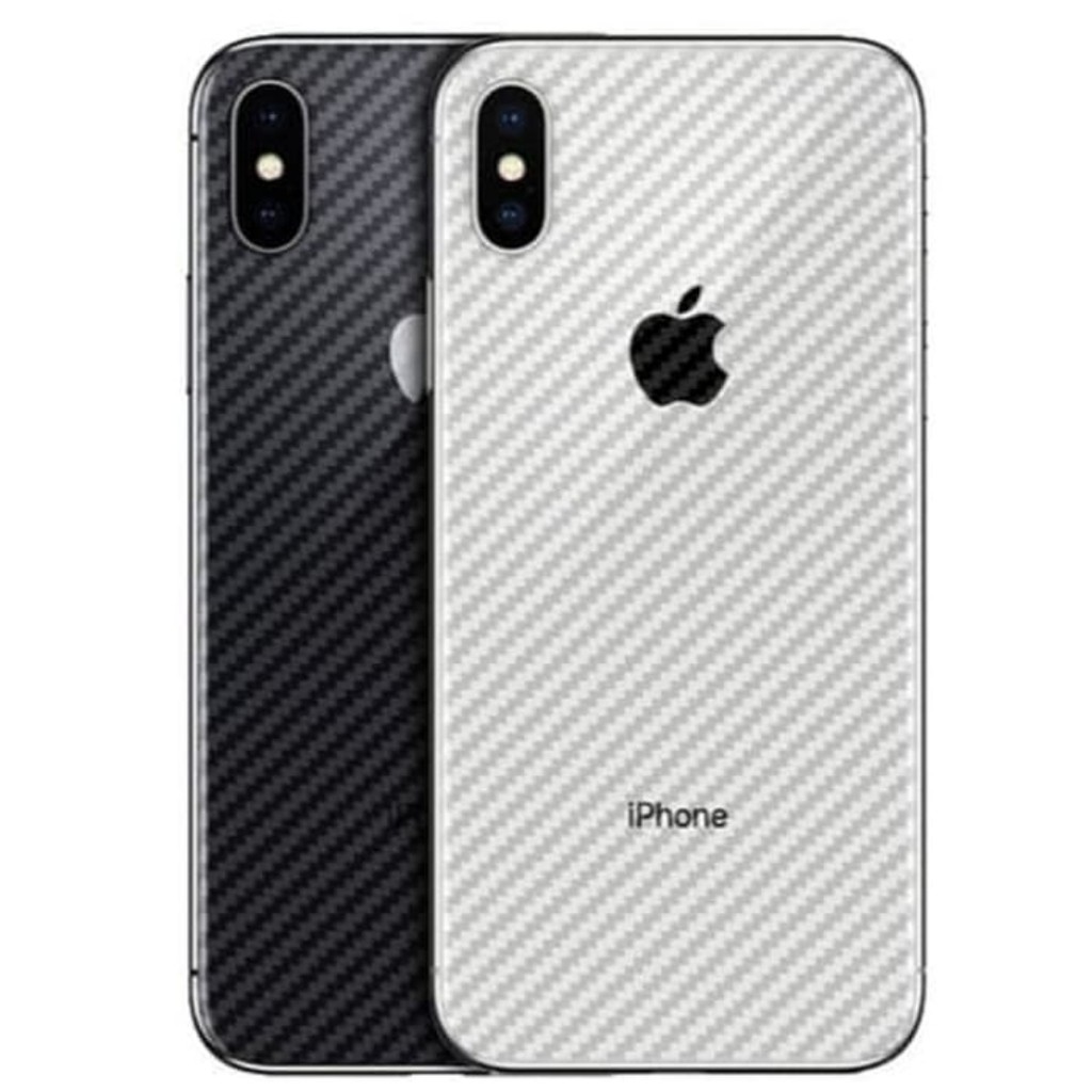 carbon fiber IPHONE 6 6s 6s+ 7 8 7+ 8+ X Xs XR XS Max SE2 2020 back screen guard anti gores BELAKANG