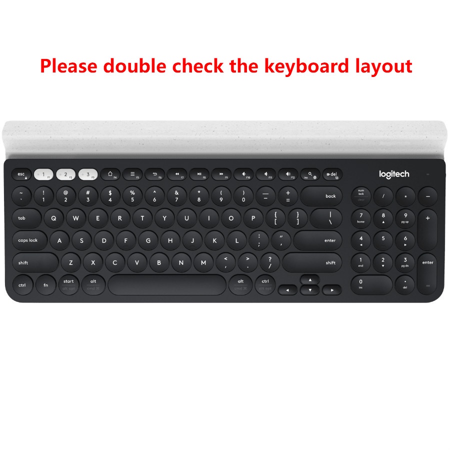 For  22.8 Inch Logitech K780  Soft Ultra-thin Silicone Laptop Keyboard Cover Protector