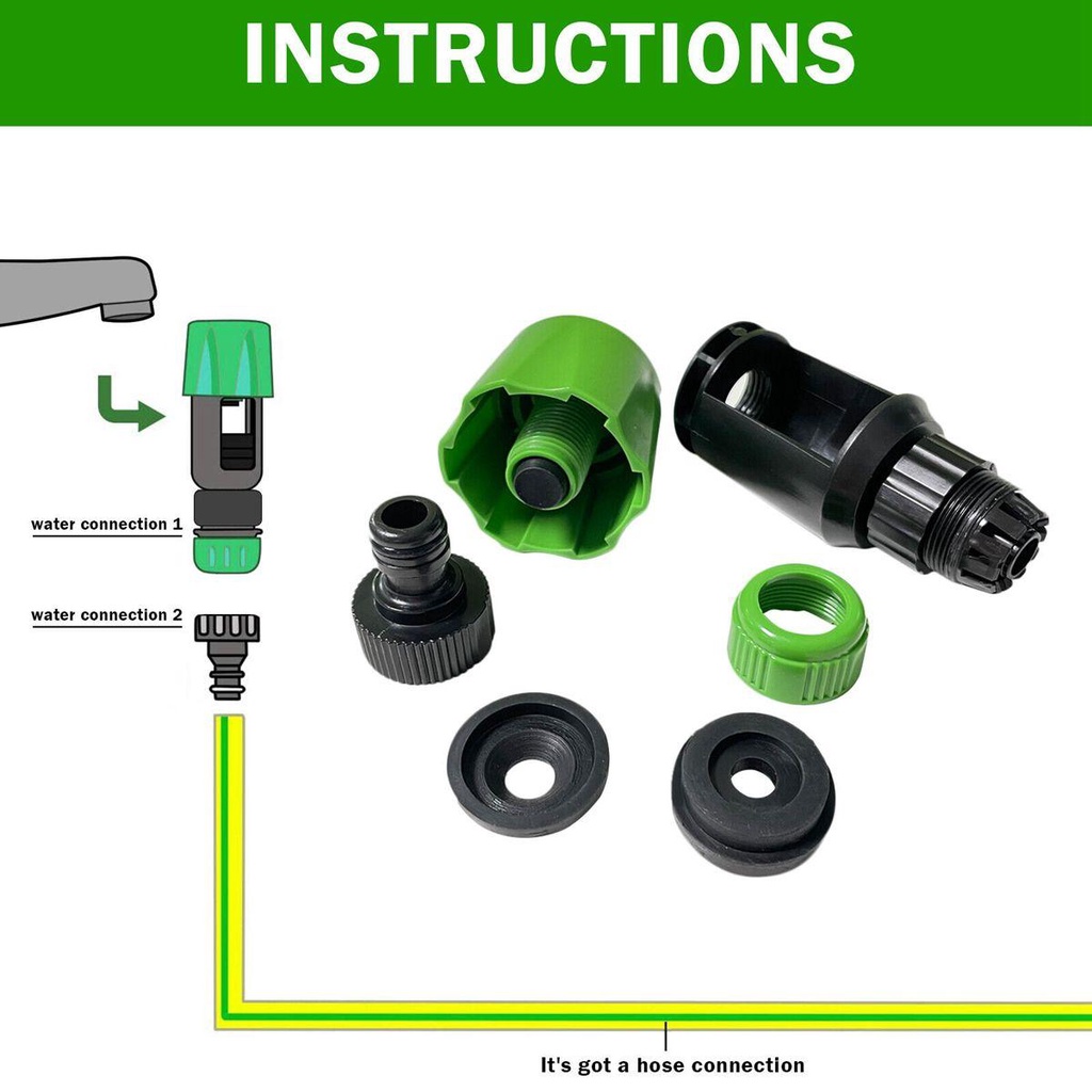 [Elegan] Konektor Air Mixer Keran Taman Universal Tap Nozzle Adapter