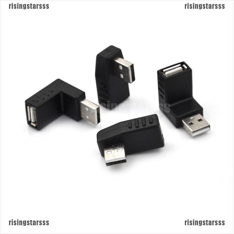 Rsid span-new Adapter Konektor Extension USB 2.0 Male Ke Female Bentuk L