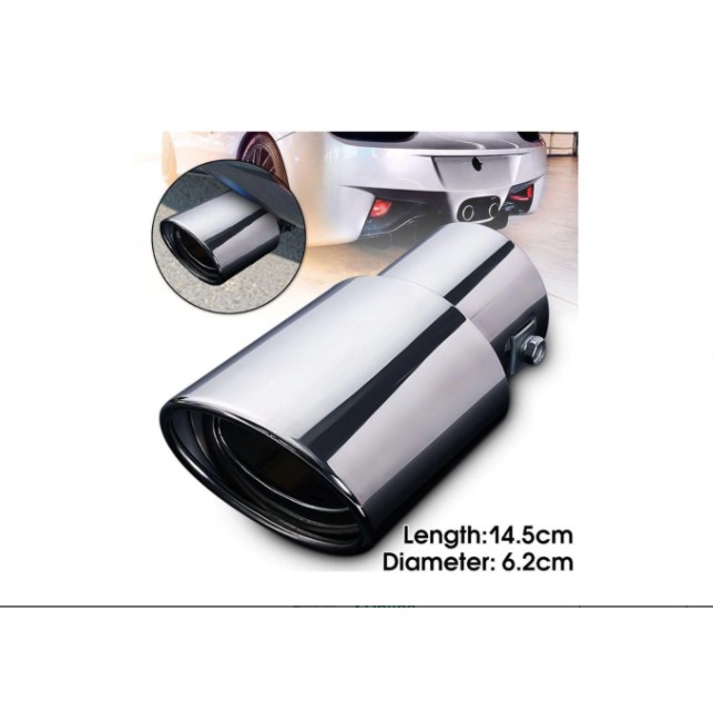 Muffler cutter buntut Cover Dekorasi ujung Knalpot Mobil Universal