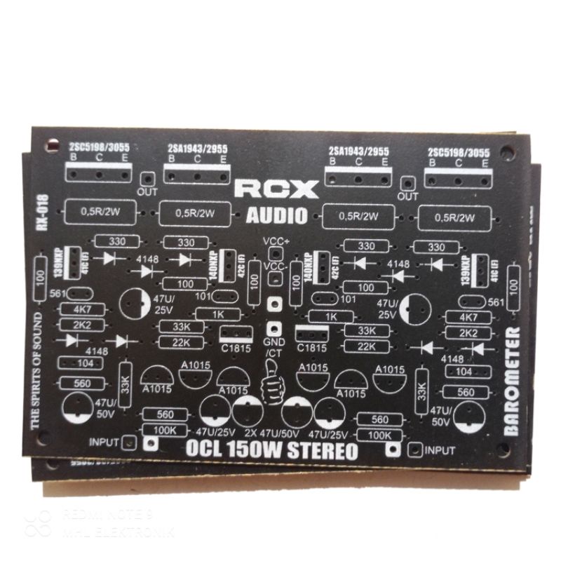 Jual PCB Power Amplifier OCL 150W Stereo Elite RX-018 | Shopee Indonesia