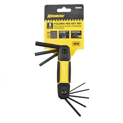 Krisbow set kunci L lipat hex 8 pcs