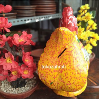 Jual Celengan tanah liat Karakter (ayam jago kate) | Shopee Indonesia